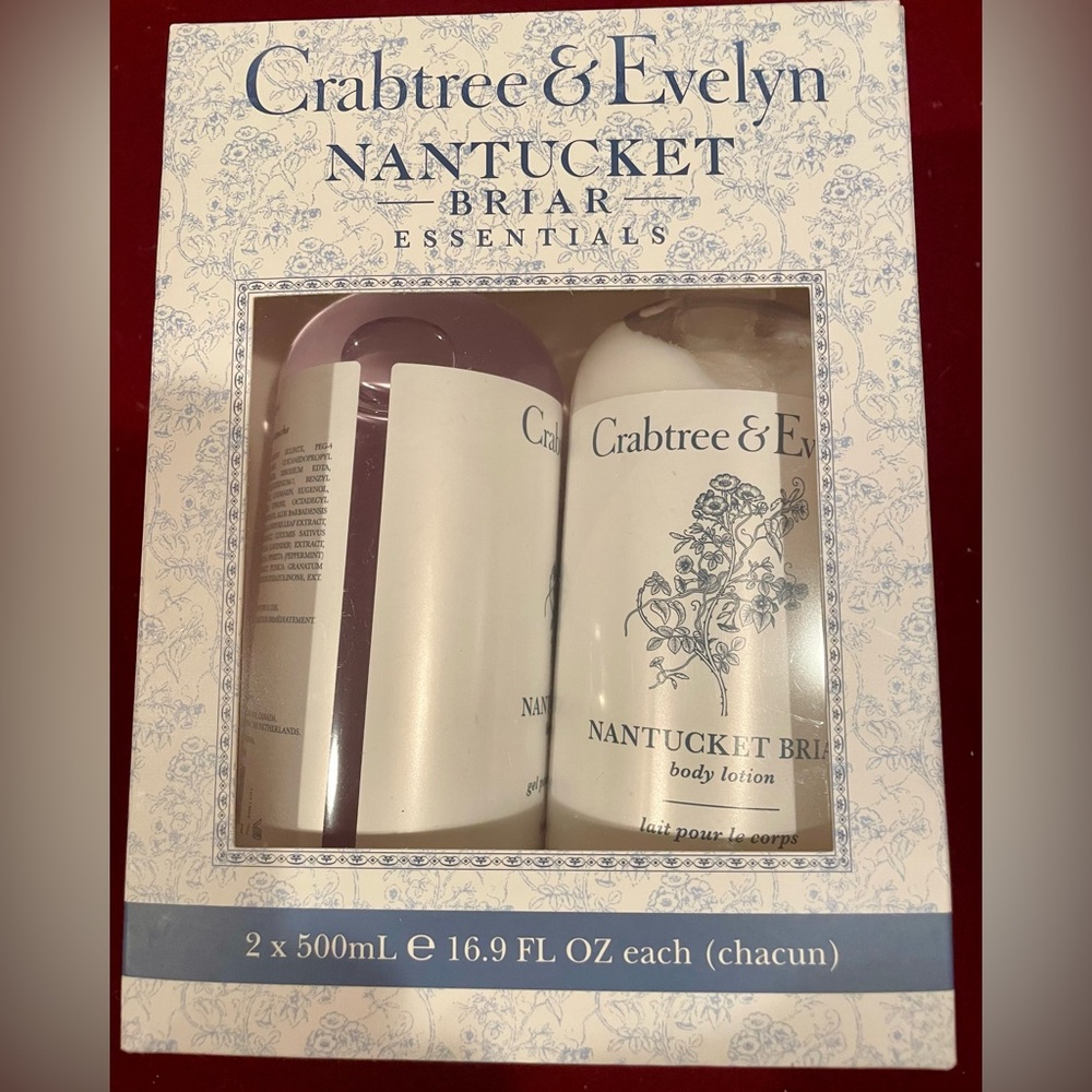 Nantucket Briar Crabtree & Evelyn Gift Set Bath Shower Gel Lotion